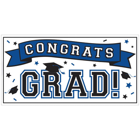 Banner Congrats Grad - Blue