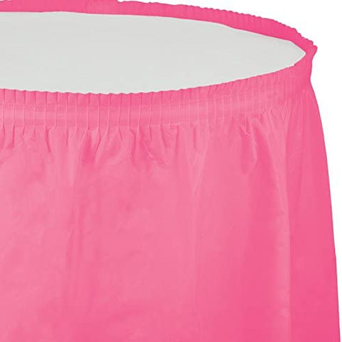 29" x 14' Candy Pink Table Skirt