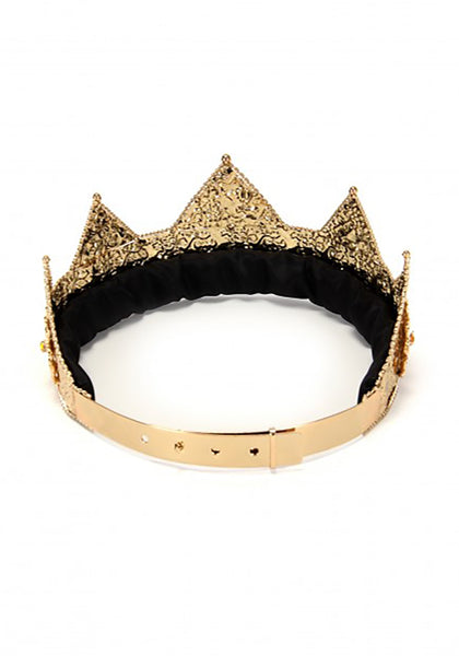 Crown Queen Gold Jewel Adjust