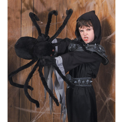 Black fabric Spider 50 inch w/Jewel Eyes,