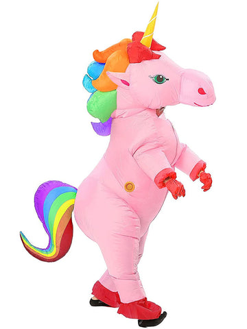 Inflatable Unicorn Pink 2 Legged
