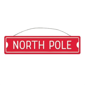 Sign North Pole Metal