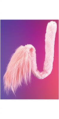 Cats Tail Pink Lg Furry