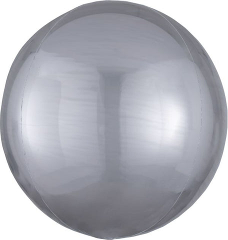 16" Orbz? Silver Mylar Balloon