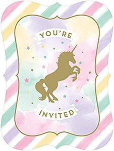 Sparkle Unicorn Invitations