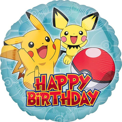 Pokemon Birthday 17" Mylar Balloon