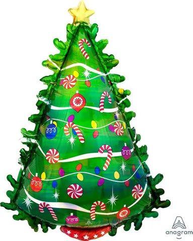 Christmas Tree 36" Mylar Balloon