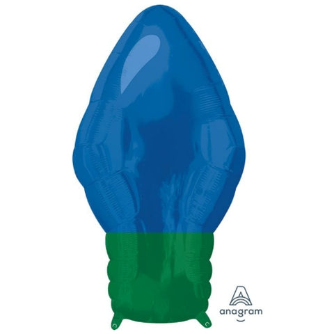 Xmas Lightbulb Mylar Balloon 22"