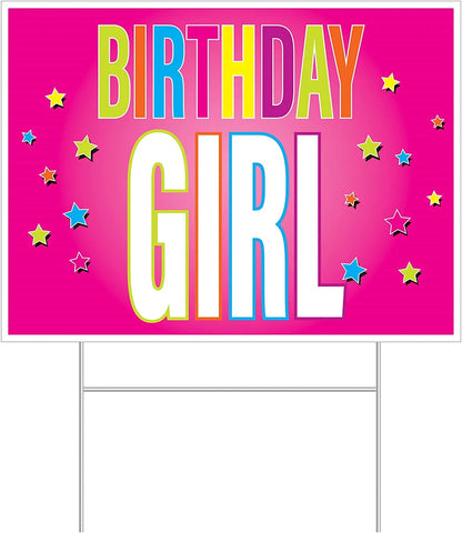Yard Sign Birthday Girl