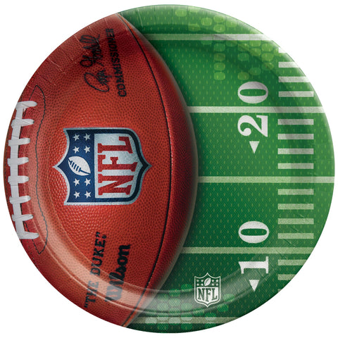 NFL Drive - Silver 7inch Round PlatesNFL Drive - Silver 7inch Round Plates
