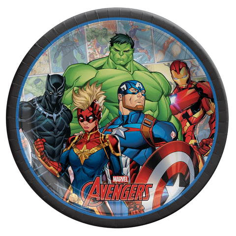 Marvel Avengers Powers Unite? 9" Round Plates 8CT