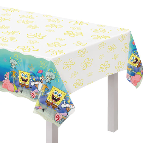 SpongeBob Plastic Table Cover 54"X96"