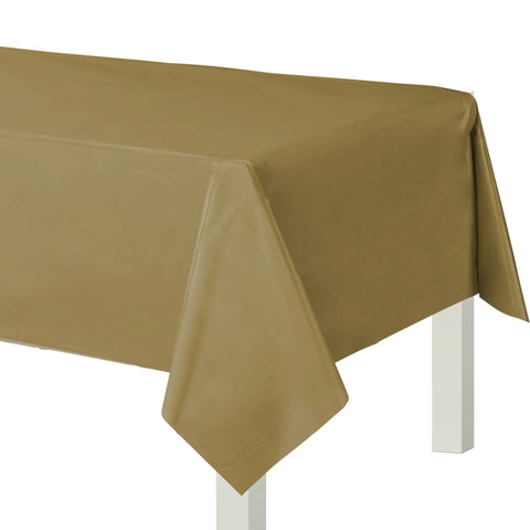54" x 108" Flannel Backed Table Cover - Gold