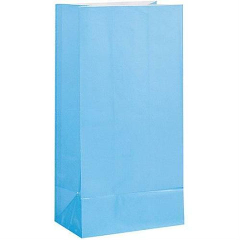 Treat Bags Paper Powder Blue 12CT