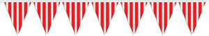 Striped Pennant Banner Red/White