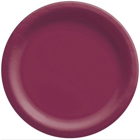 7" Round Paper Plates - Berry - 20CT