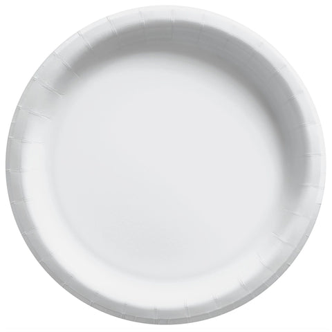 8 1/2" Round Paper Plates - White
20ct