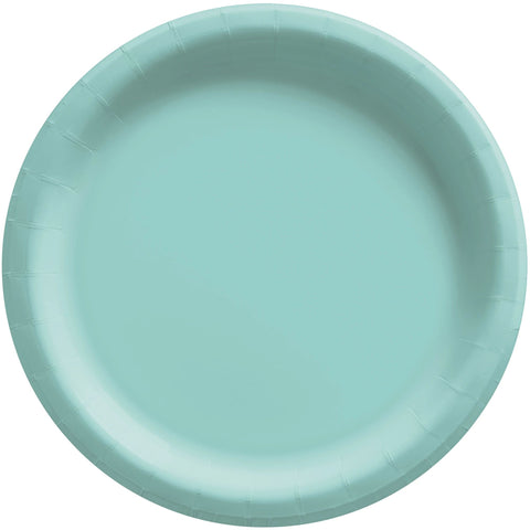 8 1/2" Round Paper Plates - Robins Egg Blue 20ct