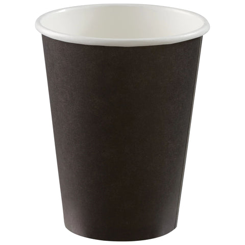 12 Oz. Paper Cups - Jet Black 50CT