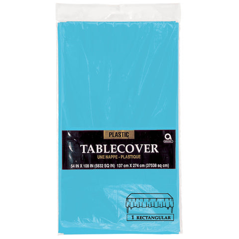 Rectangle Plastic Table Cover - Caribbean 54" X 108"