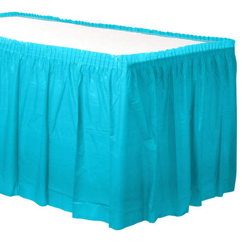 21' X 29" Plastic Table Skirt - Caribbean