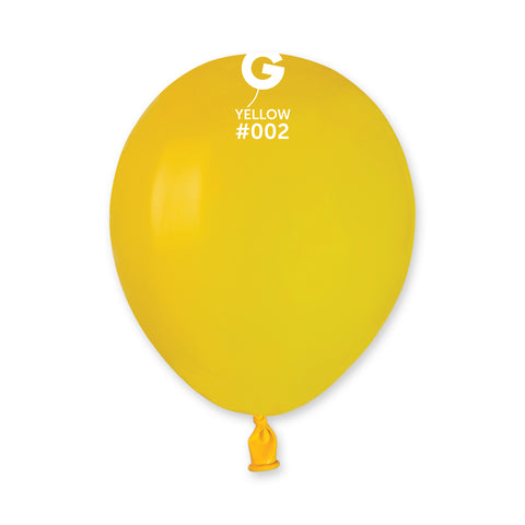 100 Count 5IN Yellow Balloons
