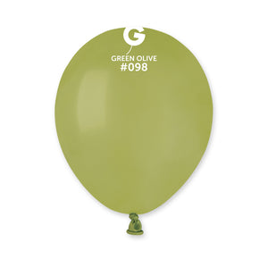 100 Count 5IN Olive Balloons