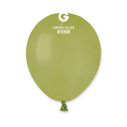 100 Count 5IN Olive Balloons