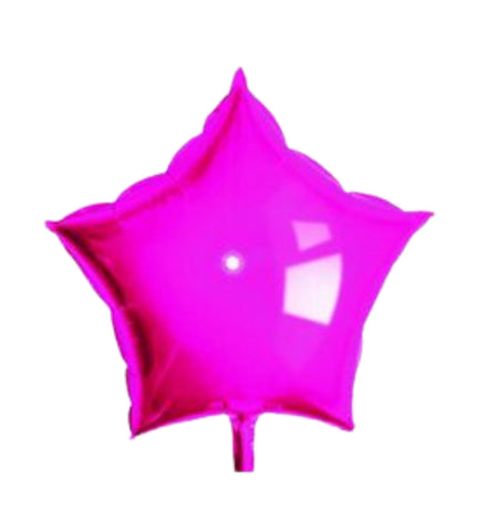 19" Pink Star Shape Foil Mylar Balloon