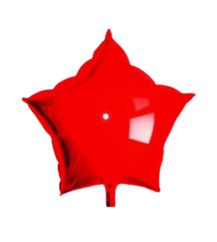 19" Red Star Shape Foil Mylar Balloon