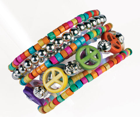 Wood Hippie Bracelet Set 5CT