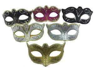 Venetian Style Assorted Masks With Lace Trim