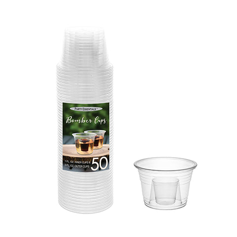 Cups Bomber Clear 50CT