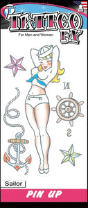 Tinsley Transfers Sailor Pinup Tattoo