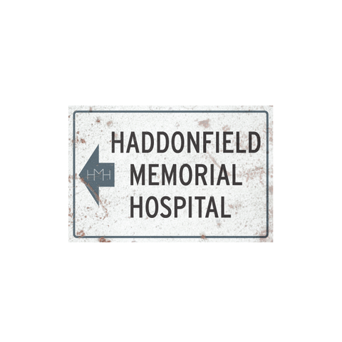 Halloween II Haddonfield Memorial Hospital Metal Sign