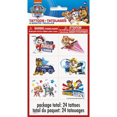 Tattoos Paw Patrol 24CT