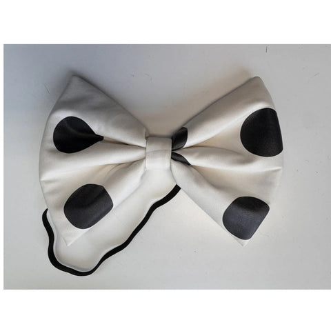 Bowtie Large Clown WHT/BLL Dot