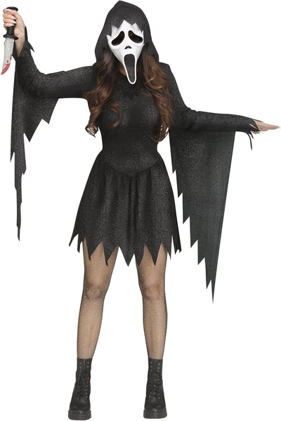 Ghost Face Black Glitter Woman