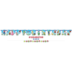 Super Mario Brothers� Personalized Jumbo Letter Banner Kit