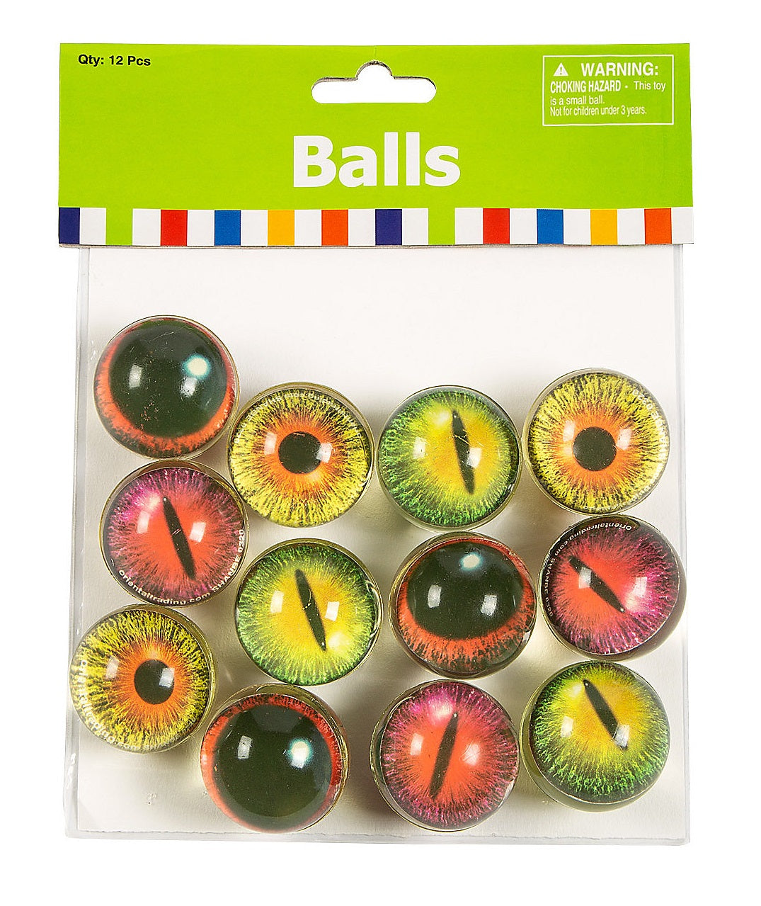 Bounce Balls Monster Eyes 12CT