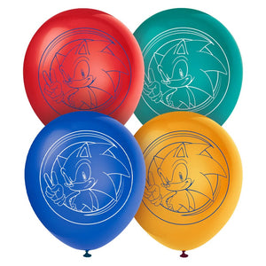 Sonic the Hedgehog Latex Balloons 8CT