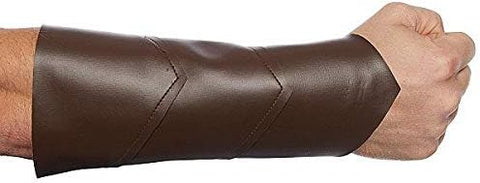 Roman Cuffs Brown Leatherlike