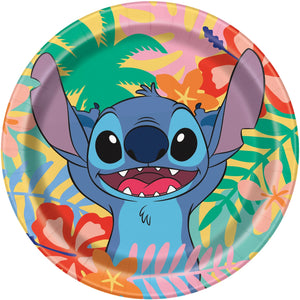 7" Plates Lilo & Stitch 8CT