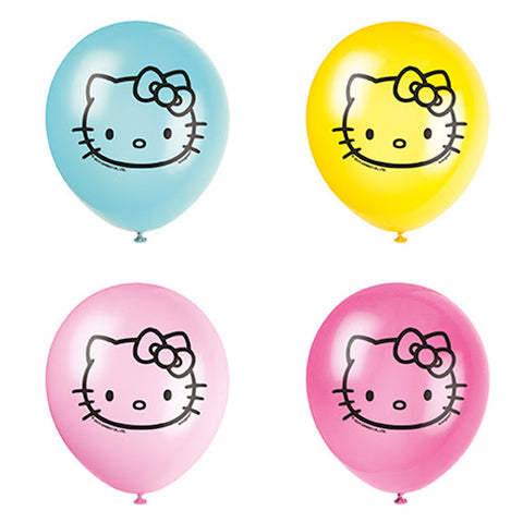 Latex Balloons Hello Kitty 8CT 12IN