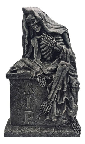 Tombstone Reaper Skeleton Ceramic