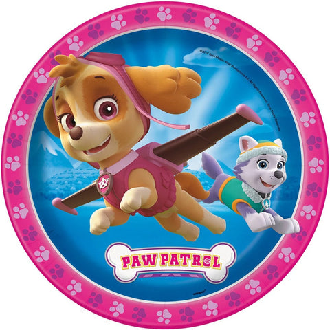 9" Paw Patrol Girl Paper Plates 8CT