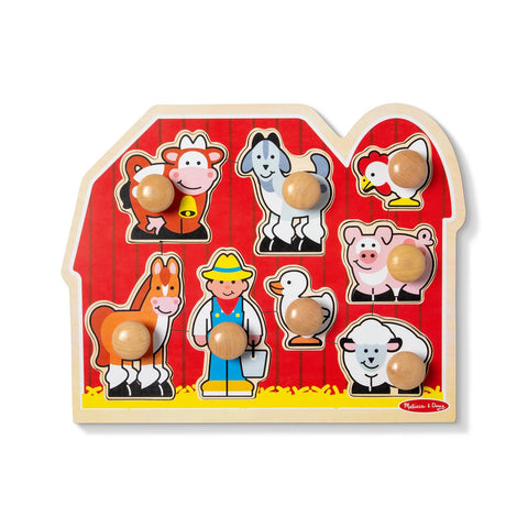 Puzzle Jumbo Knob Farm Animals