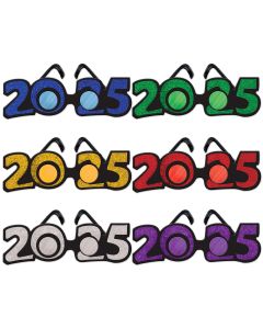 Glasses Glittered 2025 Assorted