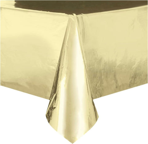 Gold Foil Rectangular Table Cover (54" x 108")