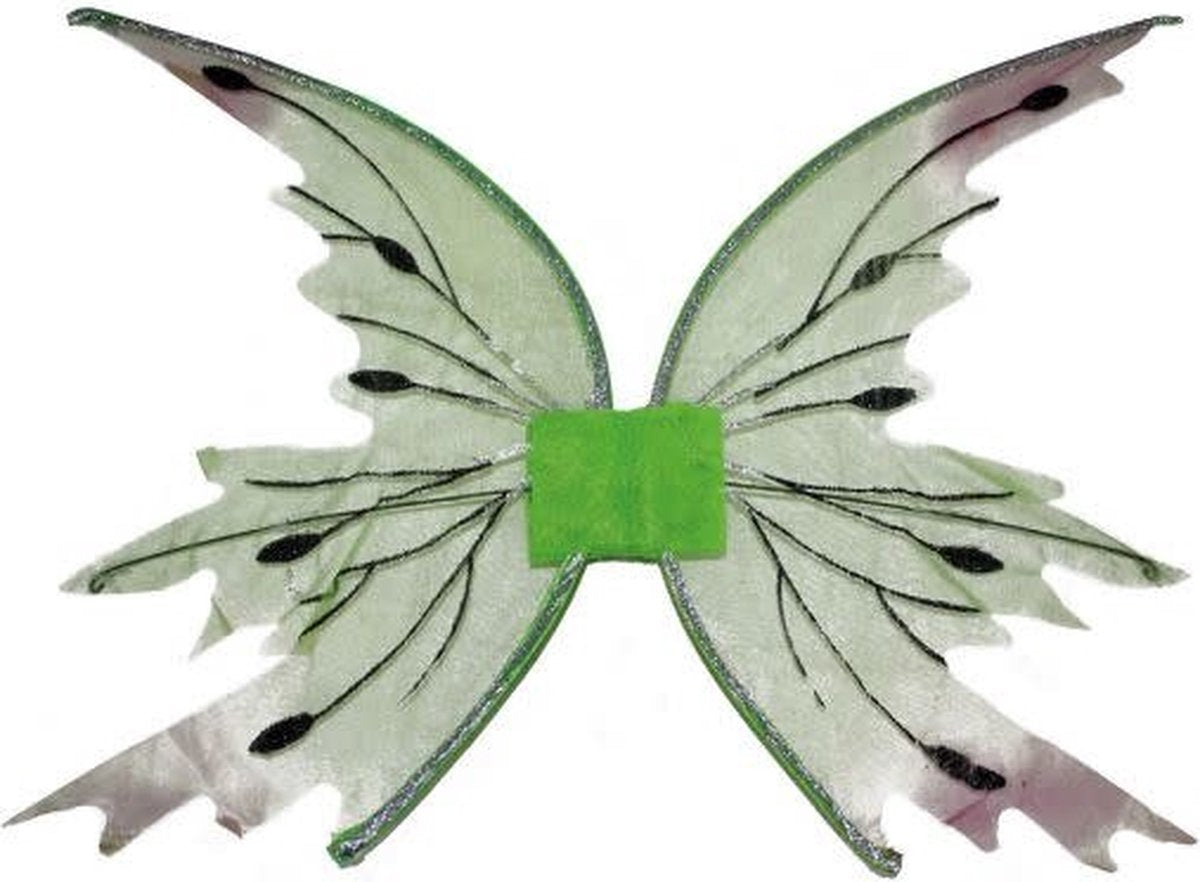 Wings Fairy Lime Green w/Silver Trim